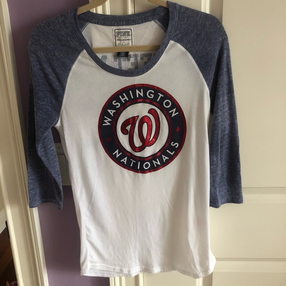 PINK MLB Washington Nationals Baseball Top